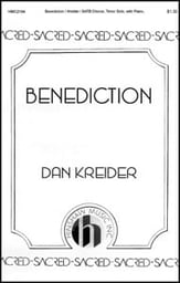 Benediction SATB choral sheet music cover